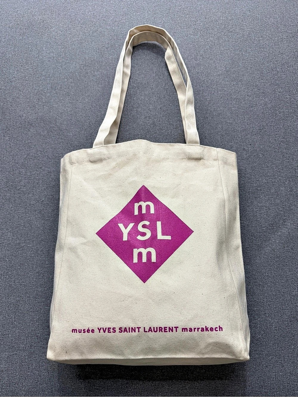 Yves Saint Laurent Musée Yves Saint Laurent Marrakech Cream & Pink Tote
